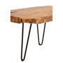 Voir la diapositive 2 : Paris Prix Table d'Appoint en Teck  Manuel  60cm Marron