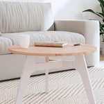 VIDAXL Dessus de table Ø60x1,5 cm rond bois massif de hetre