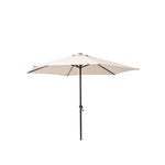 CENTRALE BRICO Parasol Pied Central Polar Taupe Hexagonal, L.263 X L.262 Cm
