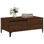 Voir la diapositive 4 : VIDAXL Table basse Chene marron 90x50x36,5 cm Bois d'ingenierie
