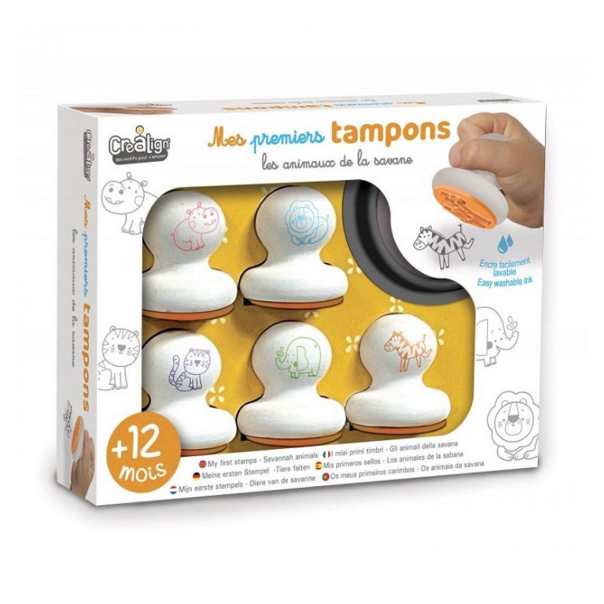 CREALIGN Mes premiers tampons - savane