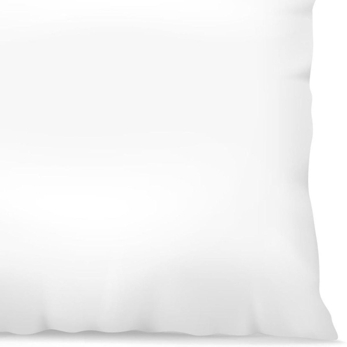 Home collection Oreiller moelleux blanc 60x60cm 100%coton percale fab.française