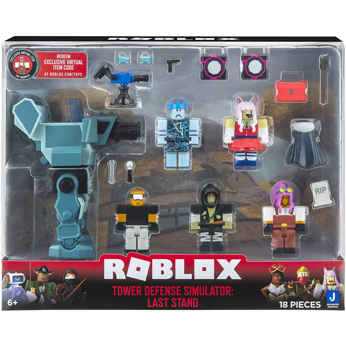 JAZWARES Roblox Simulateur de défense de tour : Charge Figurine d'action