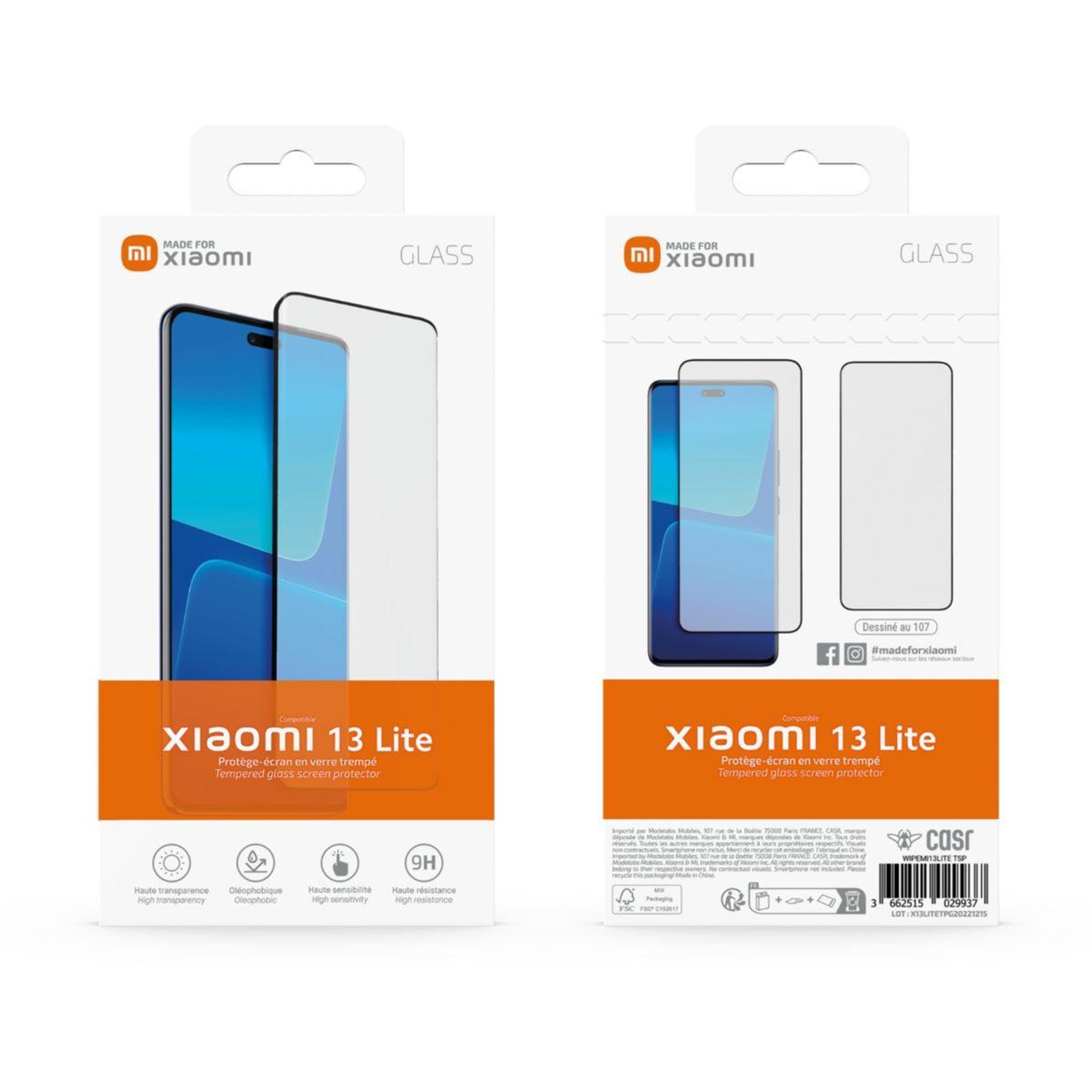 Voir la diapositive 5 : XIAOMI Protège écran 13 lite verre trempé 3d