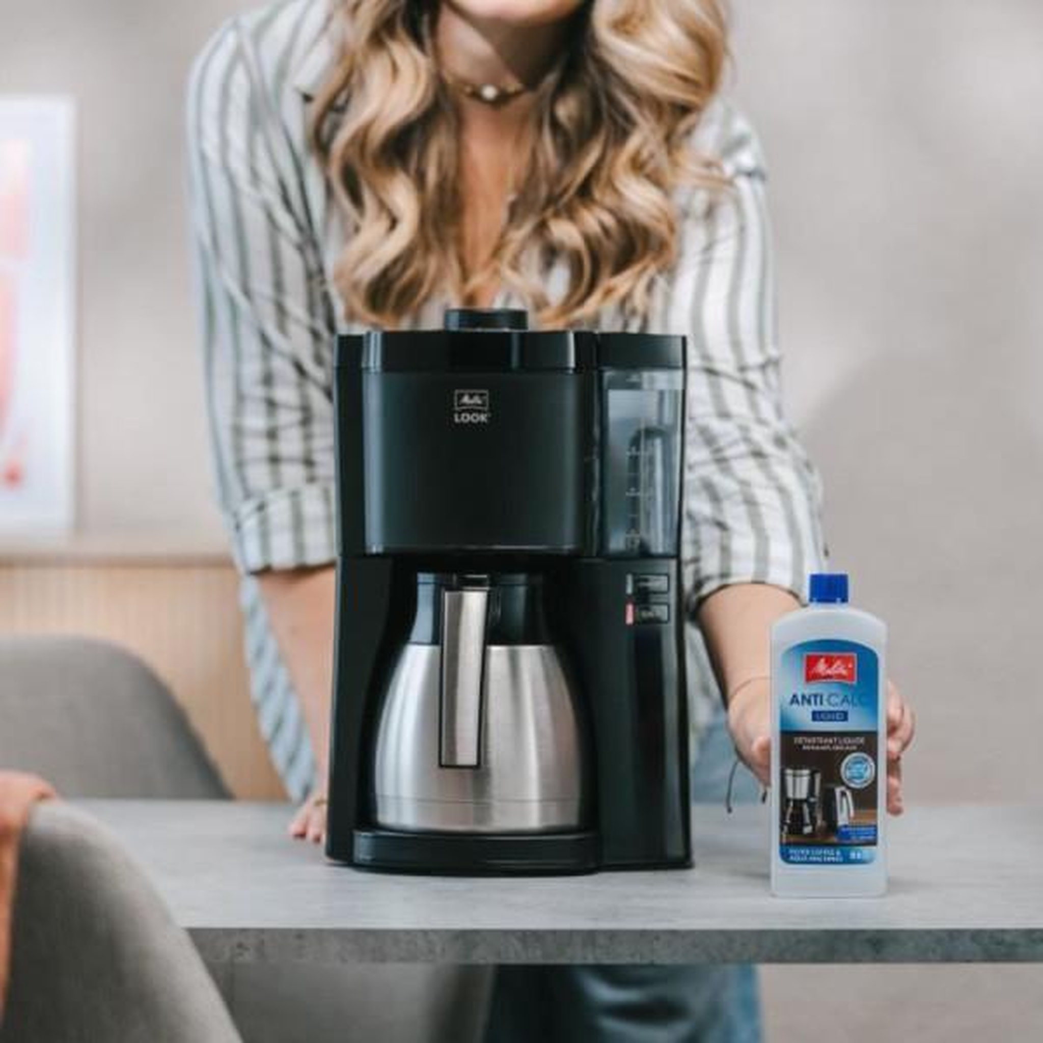 Voir la diapositive 5 : Melitta Machine a cafe - cafetiere electrique  - melitta - look v therm 1025-12 - 1080 w - 1,25 l - noir