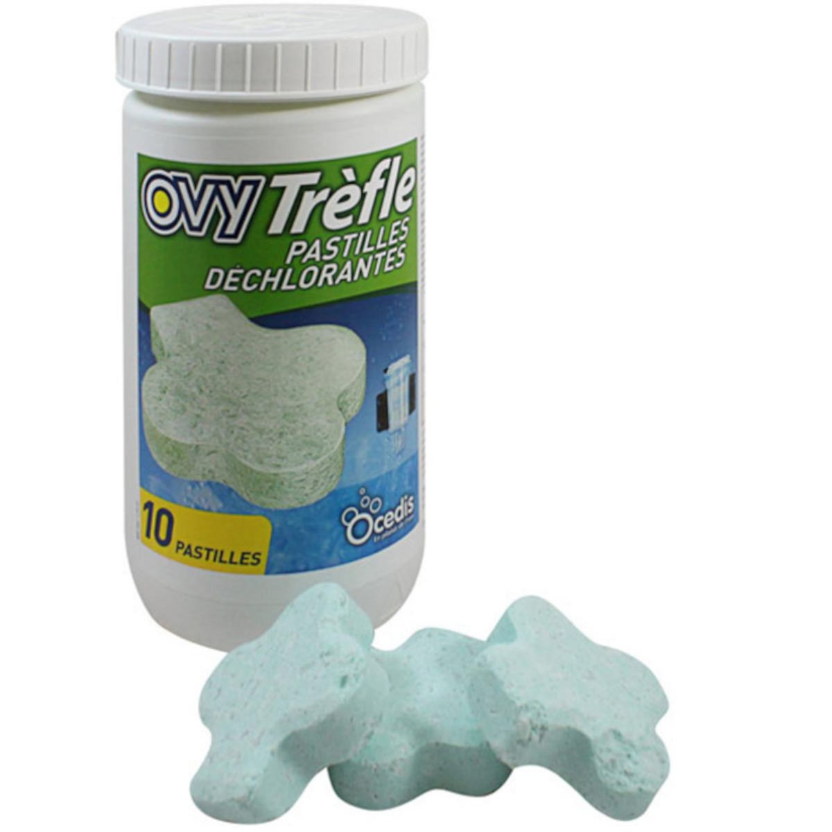 Ocedis Pastilles (x10) pour déchlorinateur ovy green - 395 100 010 - ovy trefle
