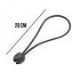 Voir la diapositive 2 : LINXOR Lot de 10 tendeurs sandows élastiques avec boule - 20 cm - Noir