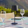 Voir la diapositive 2 : Lumisky 6 lampes avec plateau de chargement ABBY Noir Aluminium H29 cm