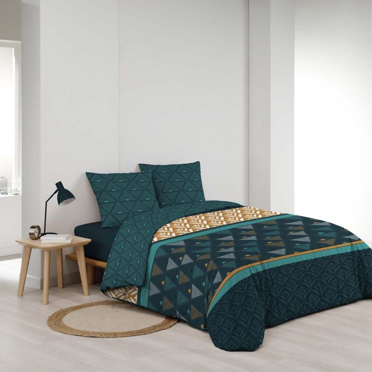 Douceur d'Intérieur Housse de couette 240x220 + 2 taies Triade microfibre