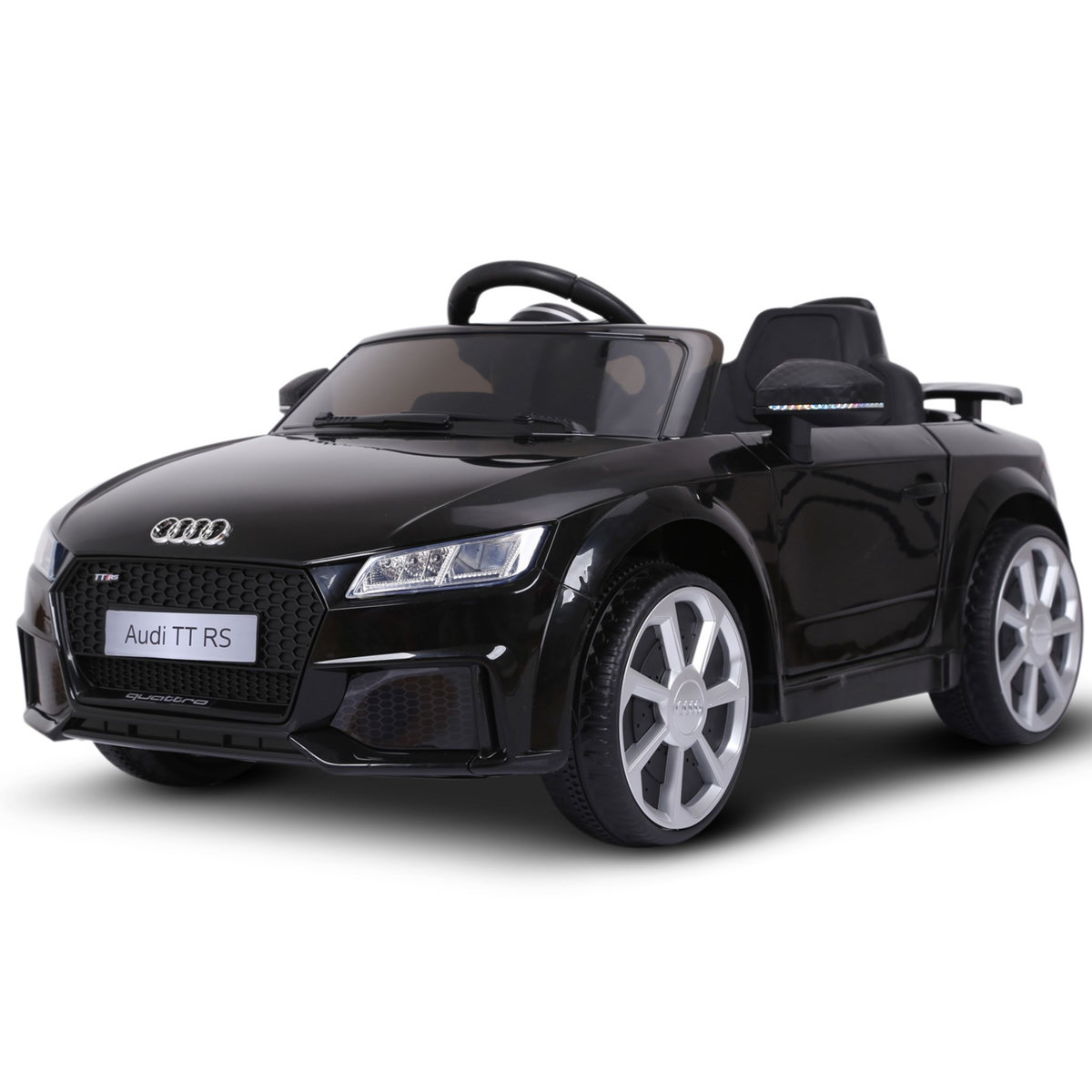 HOMCOM Véhicule électrique enfant TT RS 12 V 35 W V. max. 3 Km/h télécommande effets sonores + lumineux noir