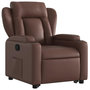 Voir la diapositive 4 : VIDAXL Fauteuil inclinable marron similicuir
