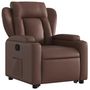 Voir la diapositive 4 : VIDAXL Fauteuil inclinable marron similicuir