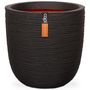 Voir la diapositive 1 : CAPI Capi Jardiniere Nature Rib 54x52 cm noir KBLR935