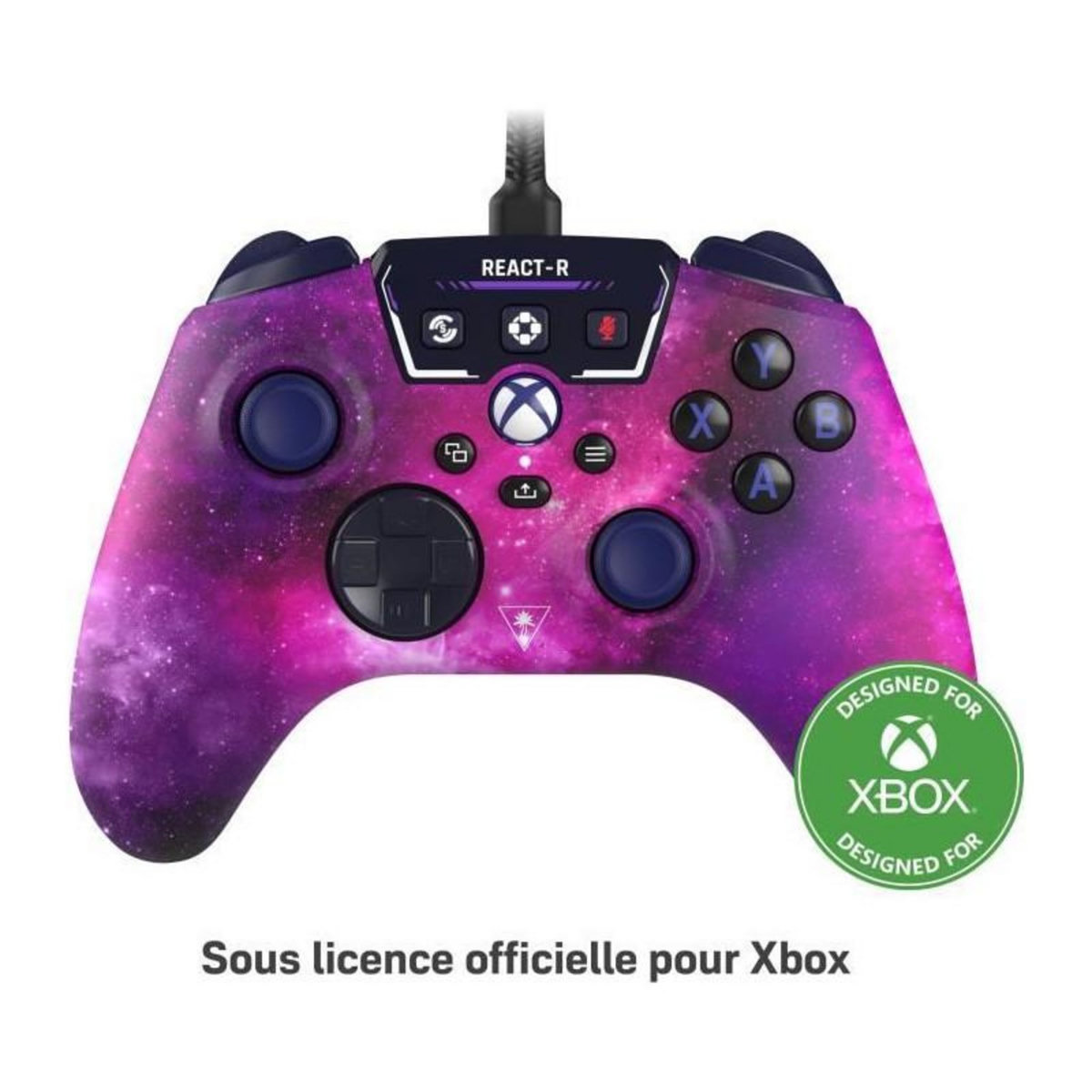 Turtle Beach Manette de jeu filaire - TURTLE BEACH - REACT-R - Nebula - Xbox & Windows