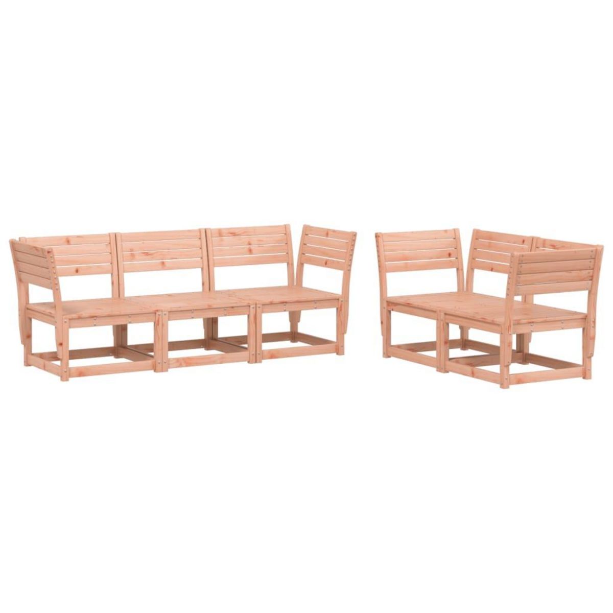 VIDAXL Salon de jardin 5 pcs bois massif de douglas