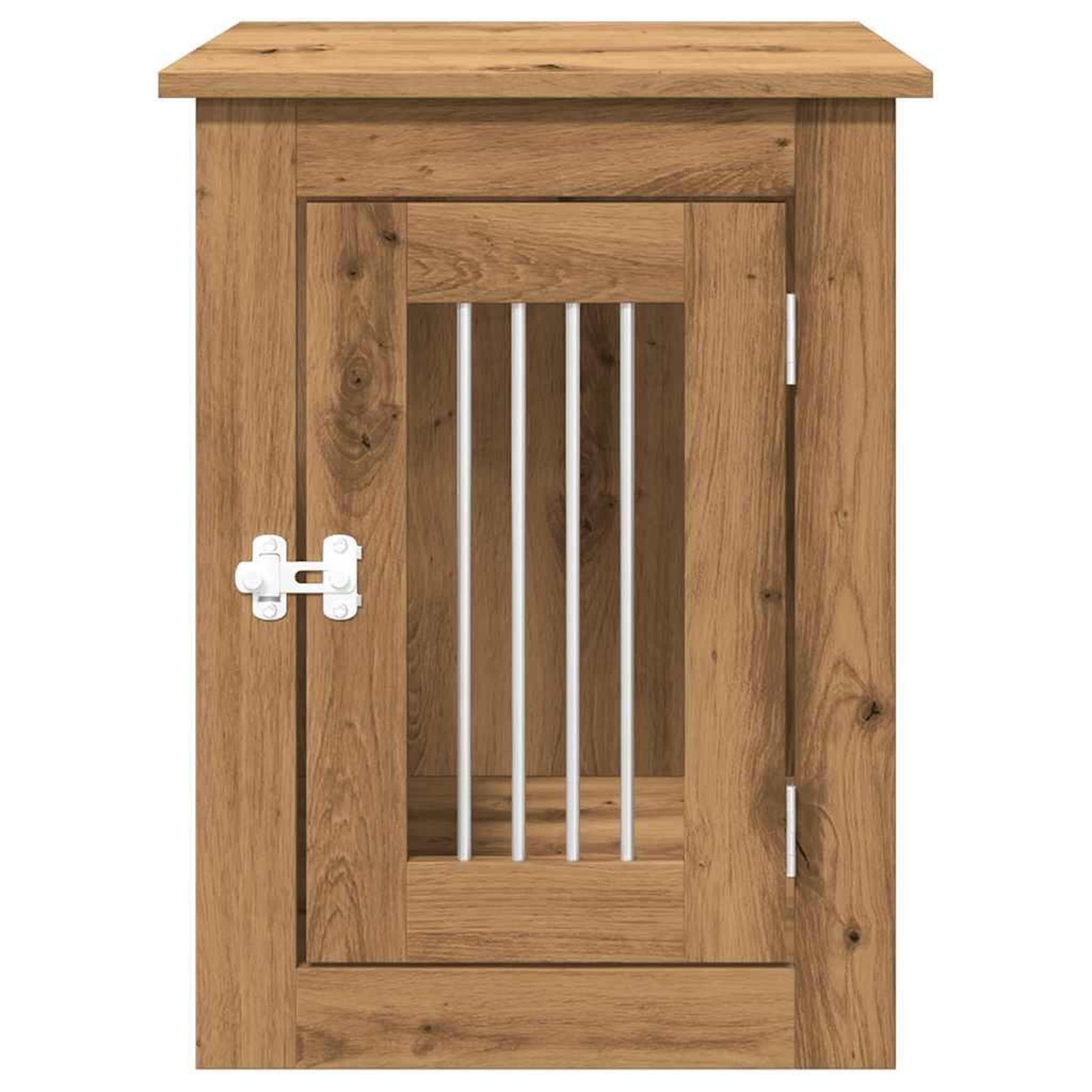 Voir la diapositive 4 : VIDAXL Meuble de cage pour chiens chene artisanal 45x62x59 cm
