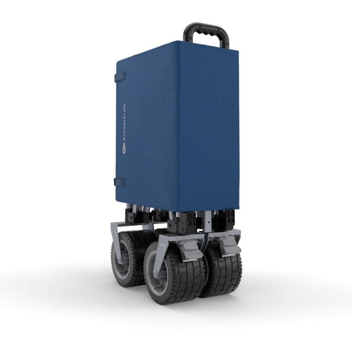 KINDERKRAFT Brouette pliable 130 l tige telescopique roues 360