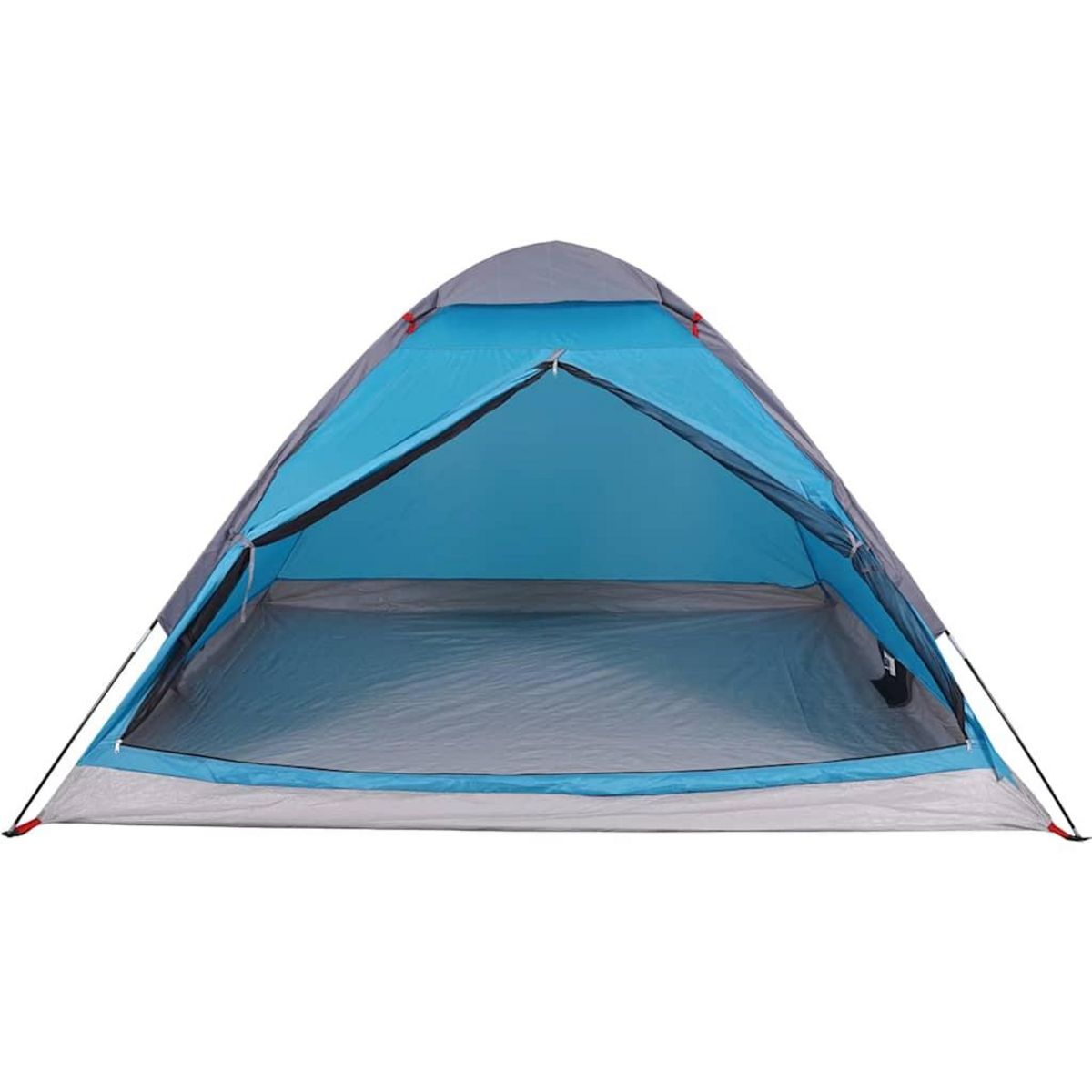 VIDAXL Tente de camping a dome 4 personnes bleu impermeable