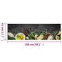Voir la diapositive 6 : VIDAXL Tapis de cuisine lavable impression d'epices 45x150 cm velours
