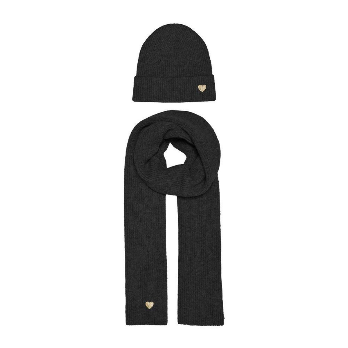 Calvin Klein Bonnet + Echarpe  foncé  Femme Only Life Beanie