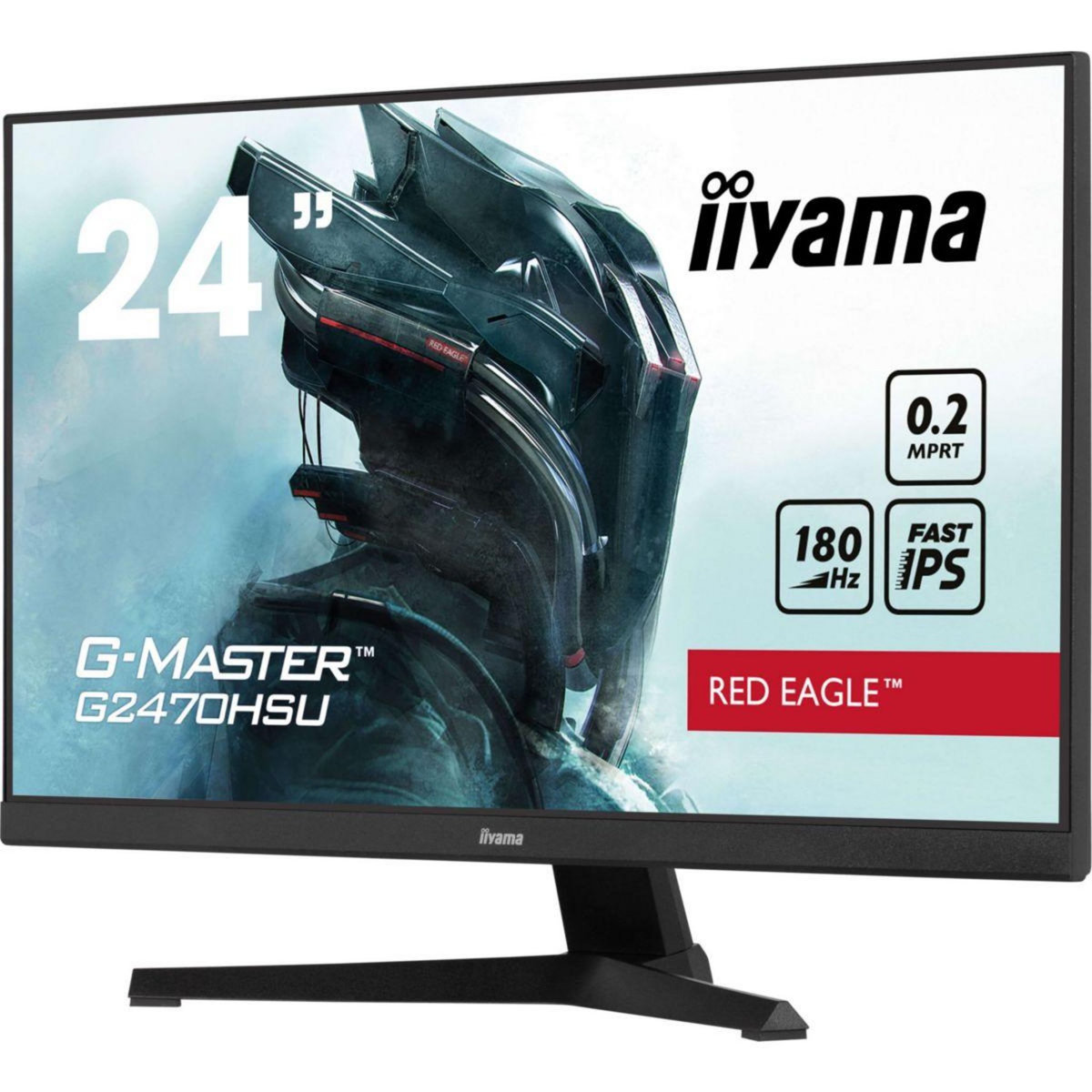 Iiyama Ecran PC Gamer G-Master G2470HSU-B6 Plat 24'' Fast IPS