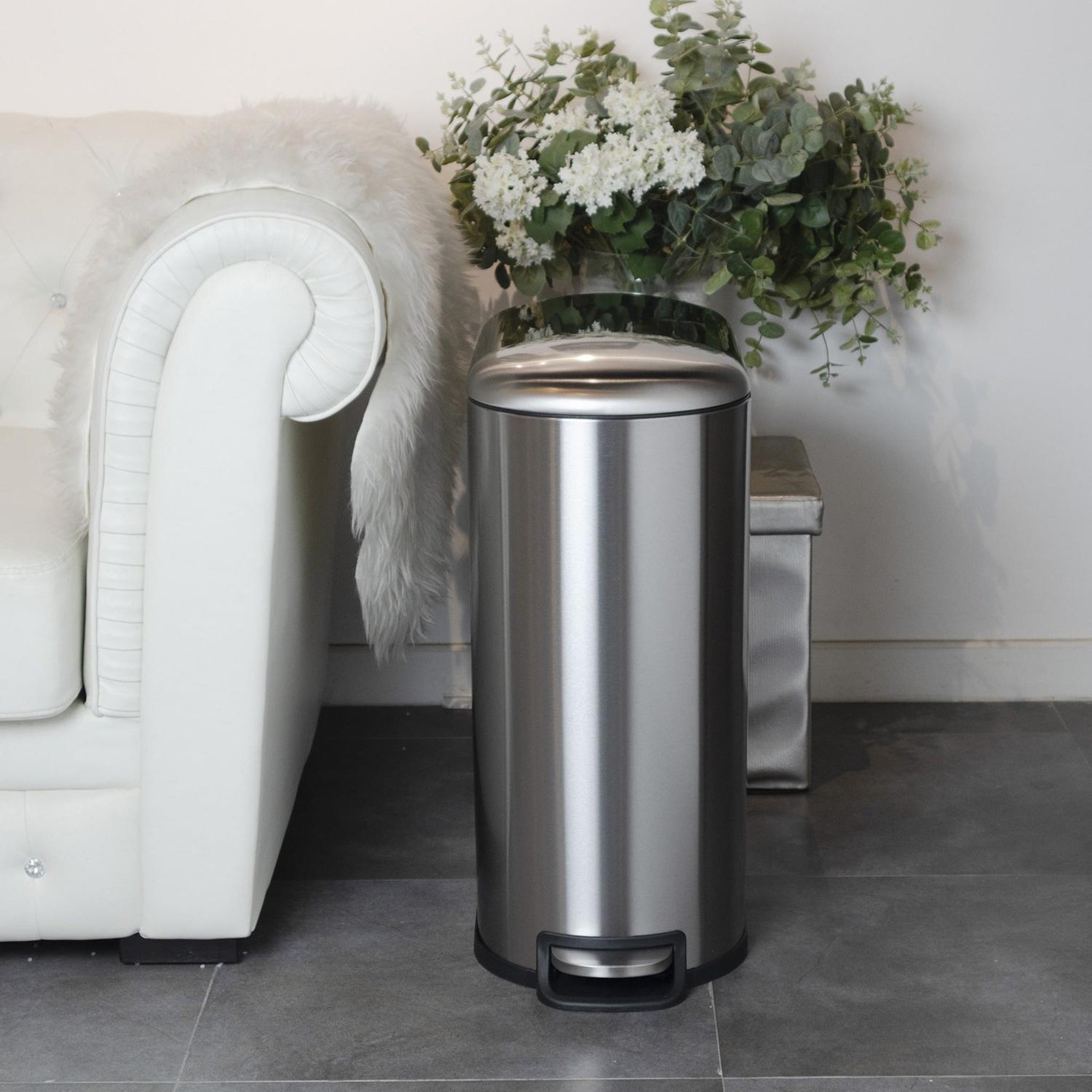 Voir la diapositive 5 : Kitchen move Poubelle à pédale inox argent 40l - bat-95976-002