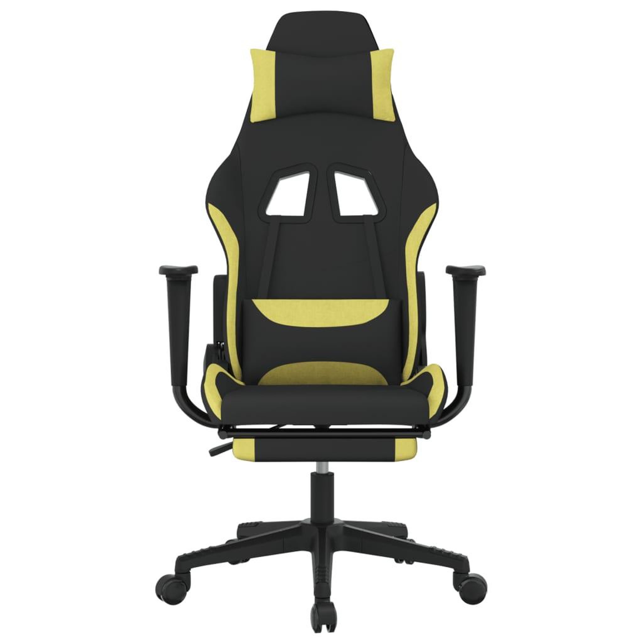 Voir la diapositive 3 : VIDAXL Chaise de jeu avec repose-pied Noir et vert clair
