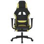 Voir la diapositive 3 : VIDAXL Chaise de jeu avec repose-pied Noir et vert clair