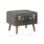 Voir la diapositive 6 : VIDAXL Tabouret de rangement 40 cm Gris Velours