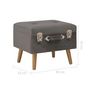 Voir la diapositive 6 : VIDAXL Tabouret de rangement 40 cm Gris Velours