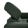 Voir la diapositive 5 : BEST MOBILIER Alicante - canapé d'angle réversible convertible avec têtières - coffre - 4 places - en tissu texturé