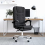 Voir la diapositive 1 : VIDAXL Fauteuil de massage inclinable de bureau Noir Velours
