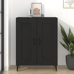 VIDAXL Buffet Noir 69,5x34x90 cm Bois d'ingenierie