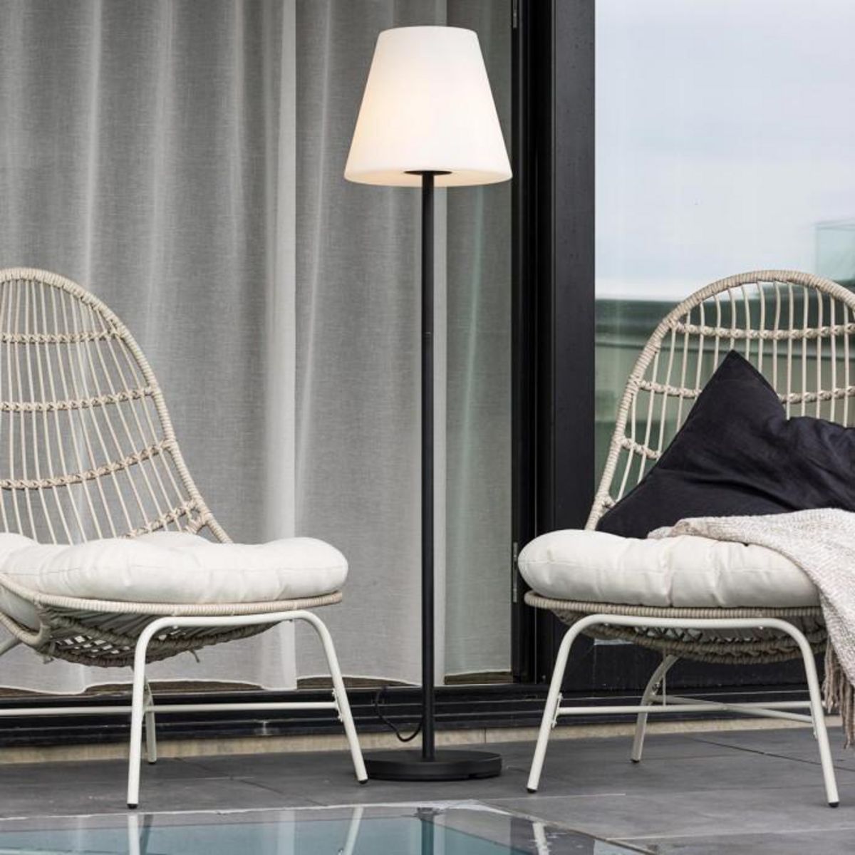 Paris Prix Lampadaire d'Extérieur  Moris  150cm Noir