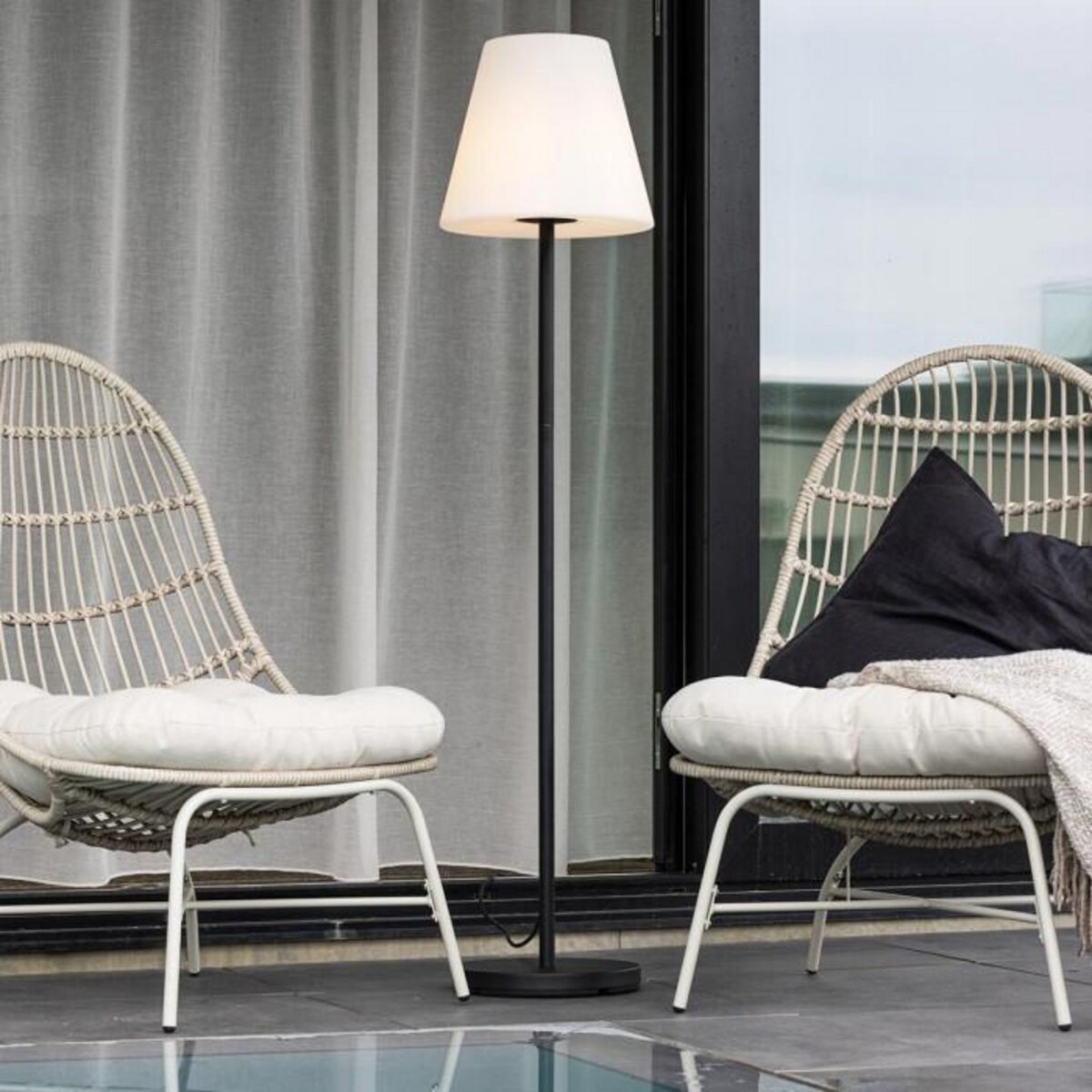 Paris Prix Lampadaire d'Extérieur  Moris  150cm Noir