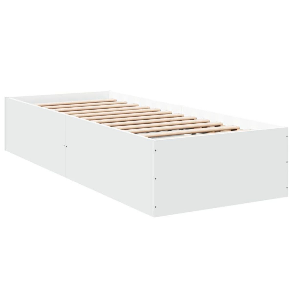 VIDAXL Cadre de lit sans matelas blanc 90x190 cm