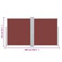 Voir la diapositive 6 : VIDAXL Auvent lateral retractable Marron 140 x 600 cm
