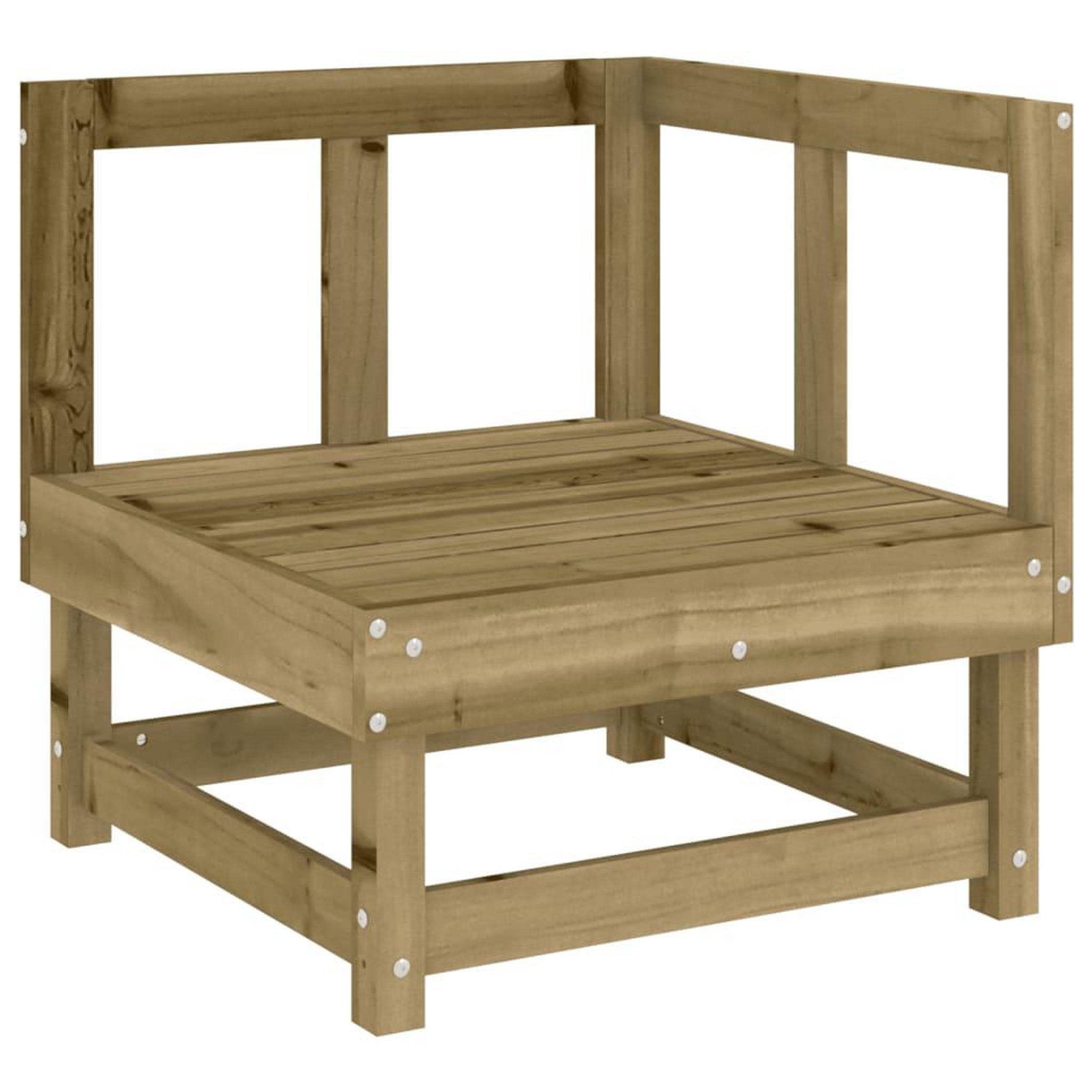 Voir la diapositive 3 : VIDAXL Salon de jardin 5 pcs bois de pin impregne