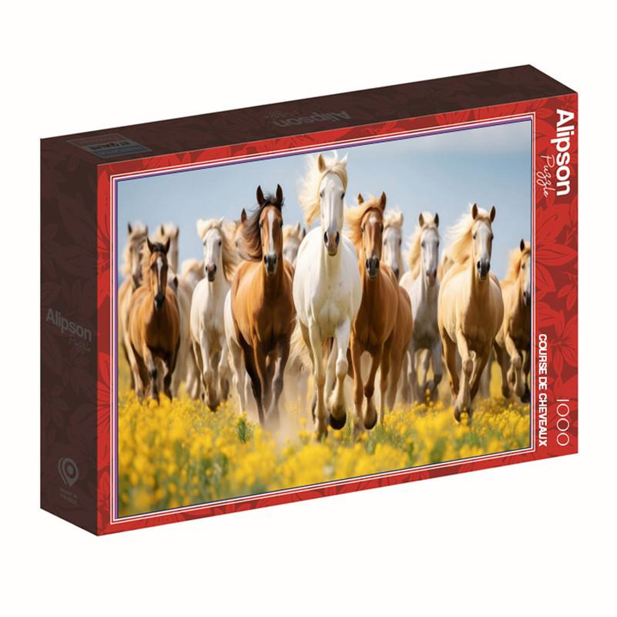 ALIZE Puzzle 1000 pièces - Course de chevaux - Adultes et enfants dès 14 ans - Puzzle de qualité supérieure - ALI50077 - Alizé