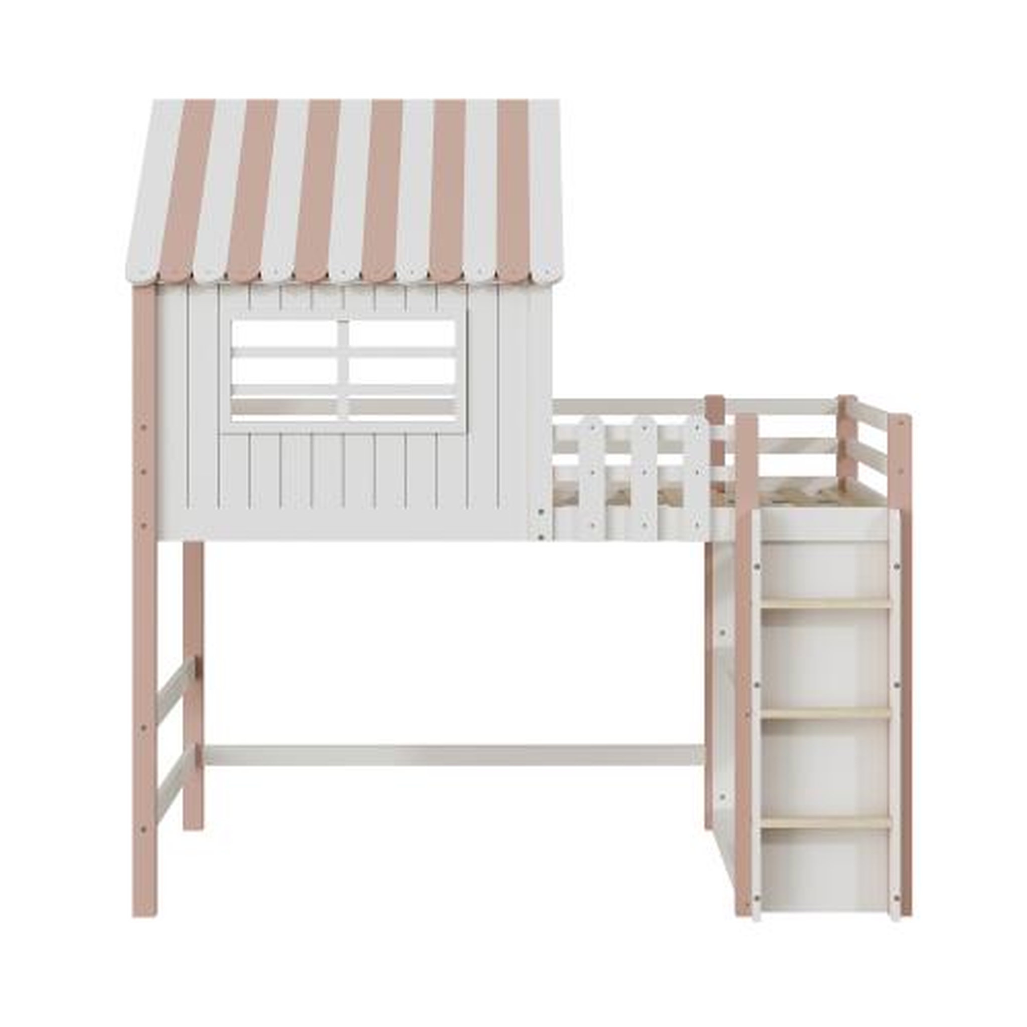 MERAX Lit mezzanine enfant. Coloris disponibles : Vert, Rose