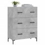 Voir la diapositive 3 : VIDAXL Buffet gris beton 69,5x34x90 cm bois d'ingenierie