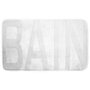 Paris Prix Tapis de Bain Microfibre  Relief  45x75cm Blanc