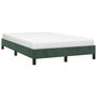 Voir la diapositive 4 : VIDAXL Cadre de lit sans matelas vert fonce 120x190 cm velours