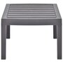 Voir la diapositive 3 : VIDAXL Table de jardin Moka 78x55x38 cm Plastique