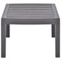 Voir la diapositive 3 : VIDAXL Table de jardin Moka 78x55x38 cm Plastique