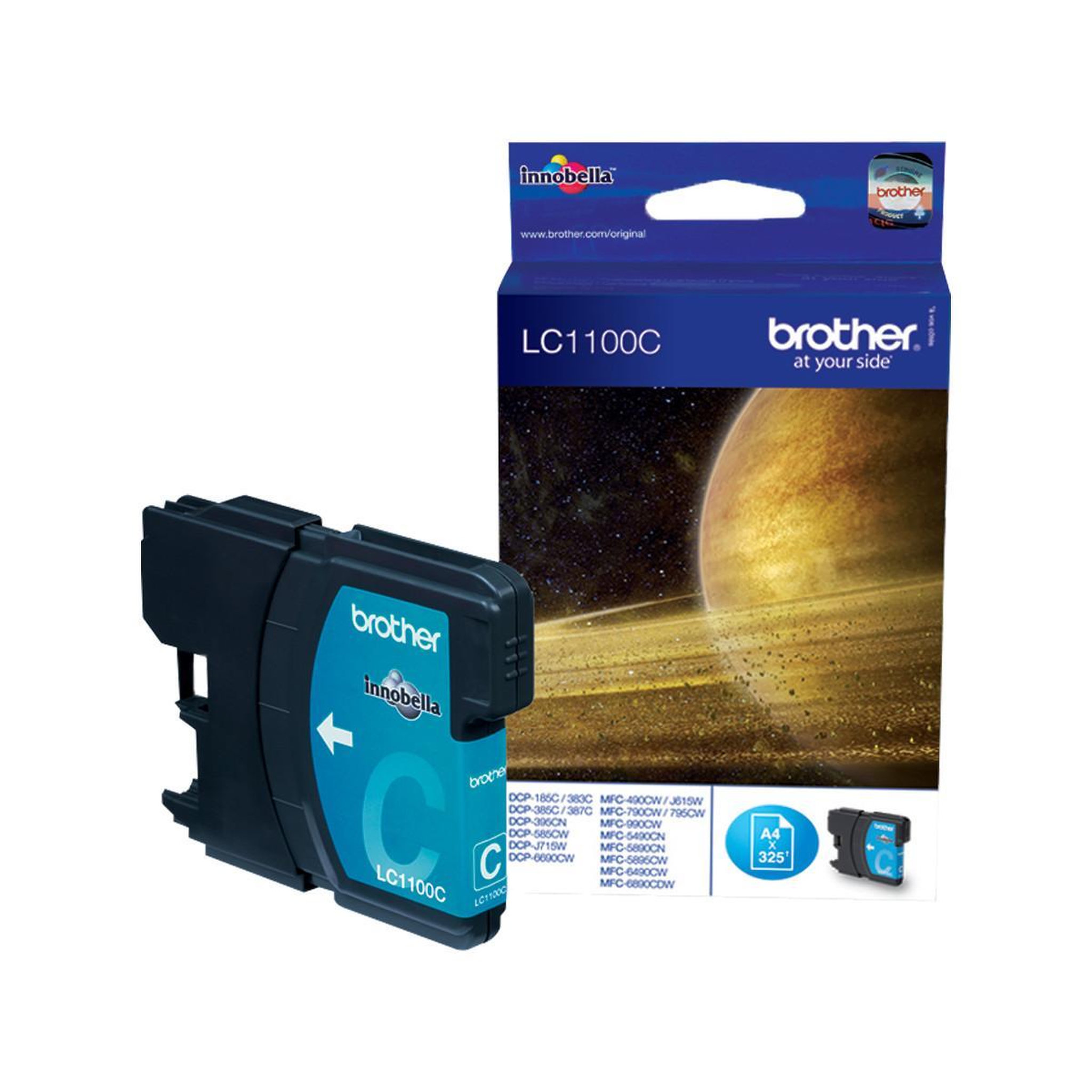 Voir la diapositive 2 : Brother Brother lc-1100c cartouche d'encre 1 pièce(s) original cyan