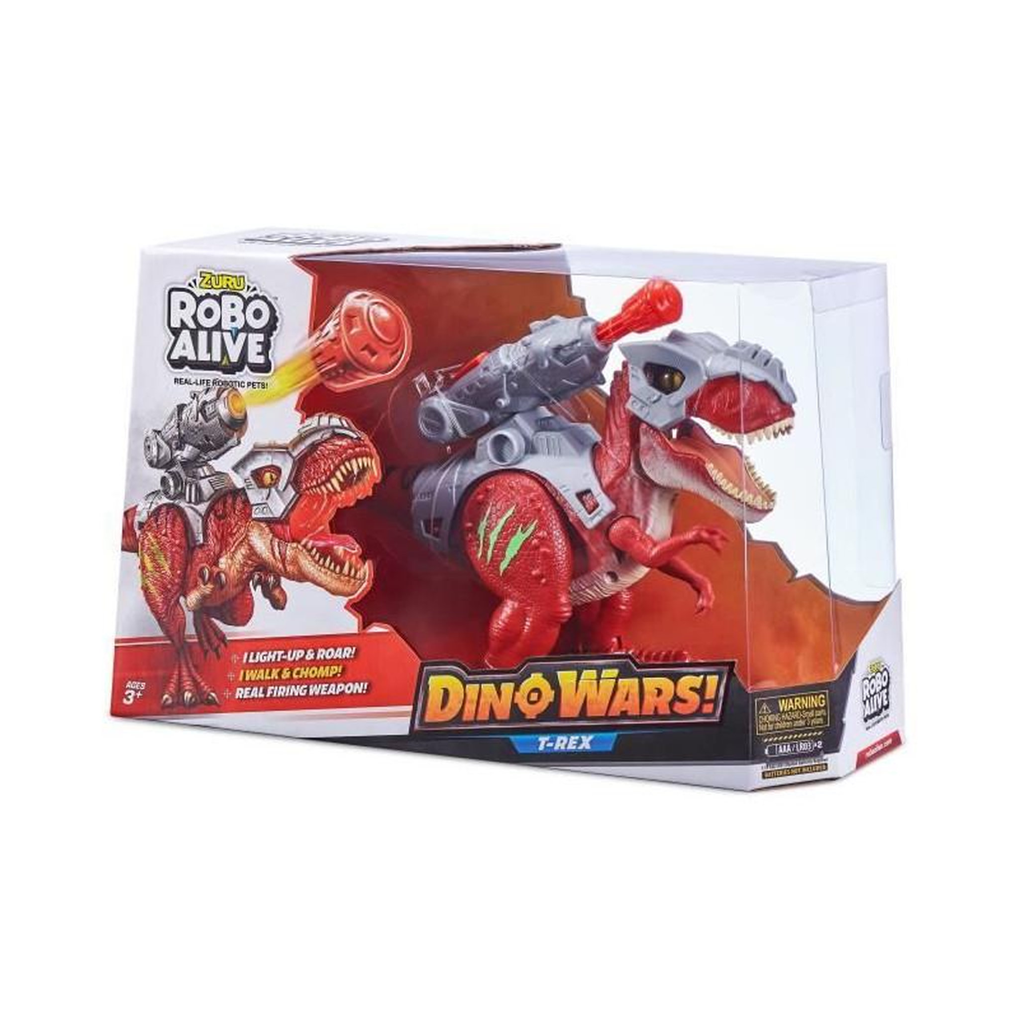 Voir la diapositive 3 : ZURU Robo Alive T-Rex Dino Wars