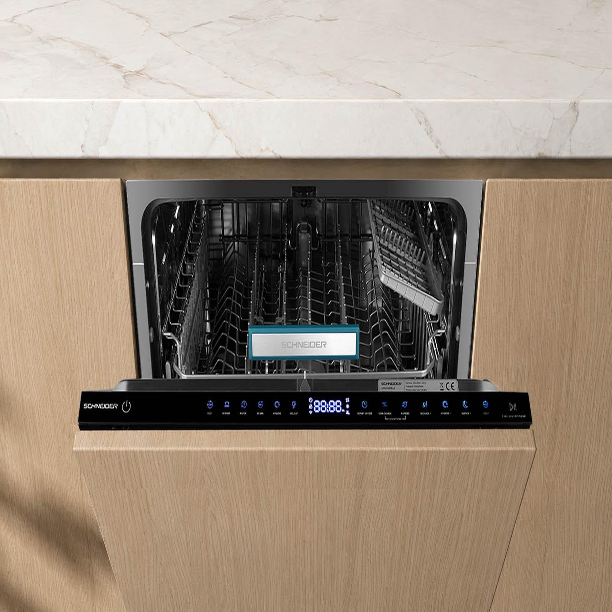 Voir la diapositive 2 : SCHNEIDER Schneider SCLVI1444C - Lave-vaisselle tout intégrable 14 couverts