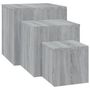 Voir la diapositive 2 : VIDAXL Tables d'appoint 3 pcs Sonoma gris Bois d'ingenierie