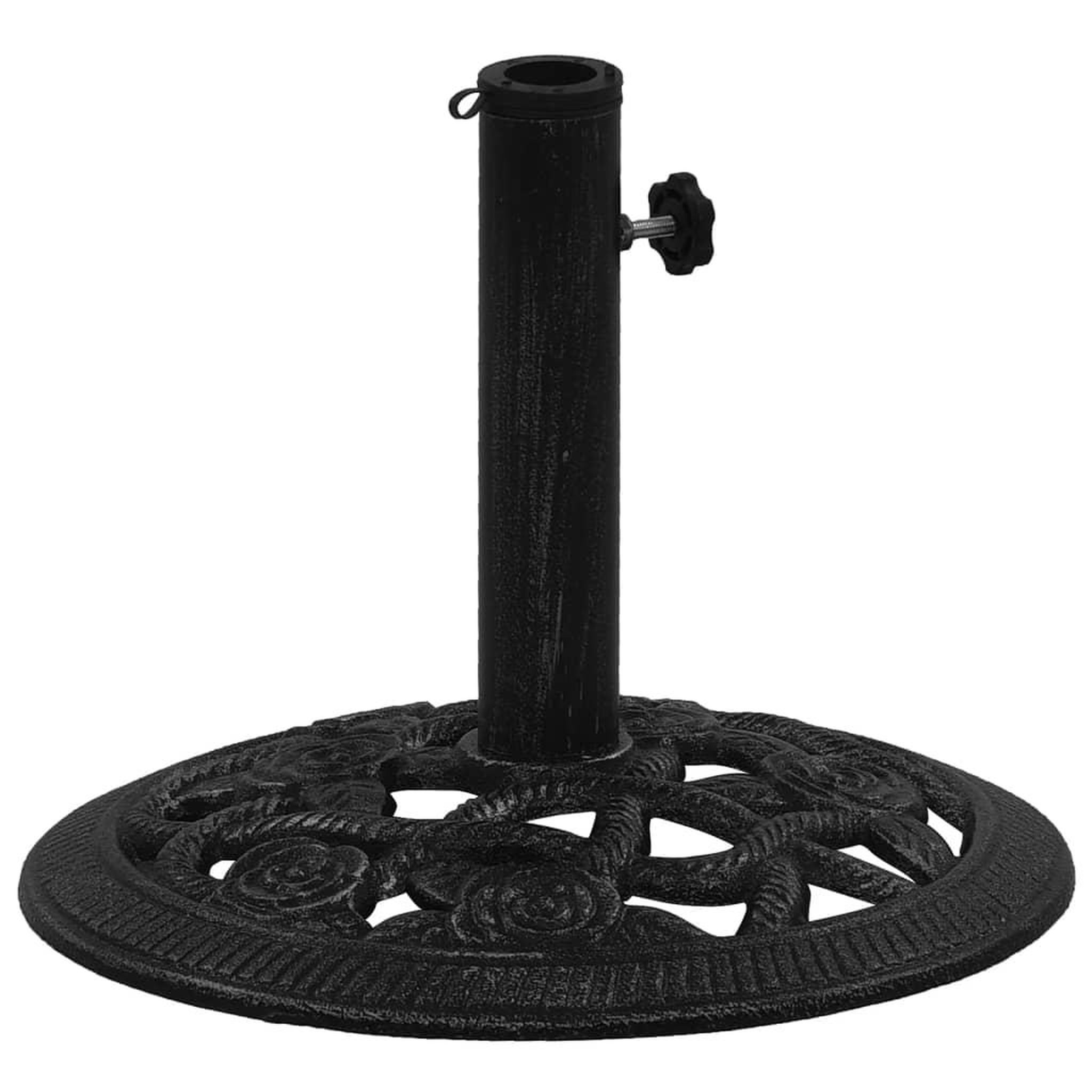 Voir la diapositive 1 : VIDAXL Socle de parasol Noir 40x40x32 cm Fonte